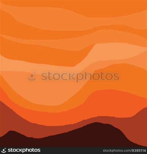 Desert background vector illustration template design