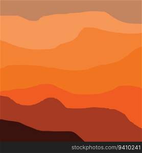 Desert background vector illustration template design