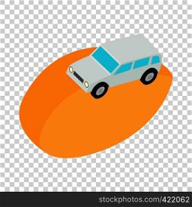Desert car isometric icon 3d on a transparent background vector illustration. Desert car isometric icon