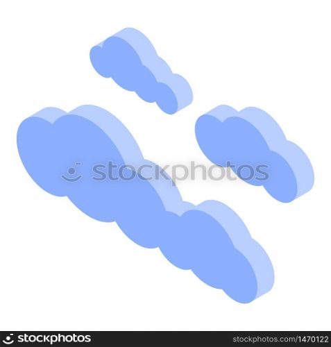 Desert clouds icon. Isometric of desert clouds vector icon for web design isolated on white background. Desert clouds icon, isometric style
