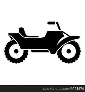 Desert quad bike icon. Simple illustration of desert quad bike vector icon for web design isolated on white background. Desert quad bike icon, simple style