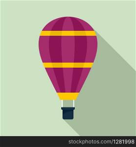 Design air balloon icon. Flat illustration of design air balloon vector icon for web design. Design air balloon icon, flat style