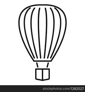 Design air balloon icon. Outline design air balloon vector icon for web design isolated on white background. Design air balloon icon, outline style