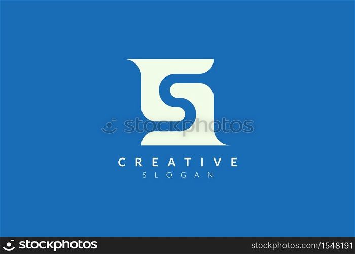 Design an abstract letter S logo. Minimalist and modern vector illustration design suitable for business and brands