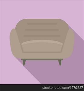 Design armchair icon. Flat illustration of design armchair vector icon for web design. Design armchair icon, flat style