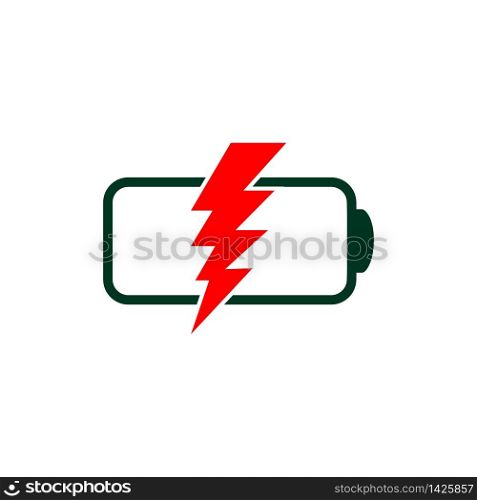Design battery vector logo template