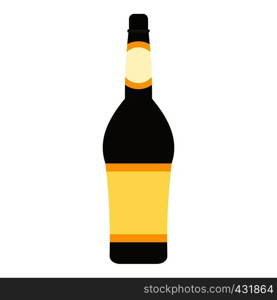 Design bottle icon flat isolated on white background vector illustration. Design bottle icon isolated