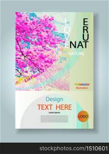 Design brochure magazine layout template.