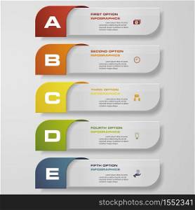 Design clean number banners template. Vector. EPS 10.