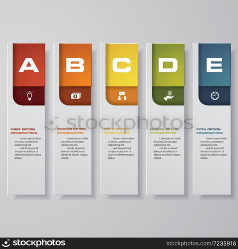 Design clean number banners template. Vector. EPS 10.