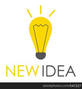 Design concept of idea. Creative Idea. Logo design website. Flat vector illustration. Design concept of idea. Creative Idea. Logo design website.