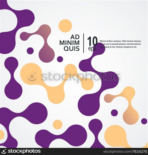 Design connect with abstract shapes. Vector molecule concept.. Design connect with abstract shapes. Vector molecule concept