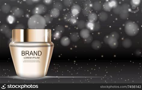 Design Cosmetics Product  Template for Ads or Magazine Background. 3D Realistic Vector Iillustration. EPS10. Design Cosmetics Product  Template for Ads or Magazine Background. 3D Realistic Vector Iillustration