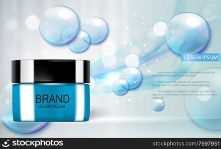 Design Cosmetics Product Template for Ads or Magazine Background. 3D Realistic Vector Iillustration. EPS10. Design Cosmetics Product Template for Ads or Magazine Background. 3D Realistic Vector Iillustration