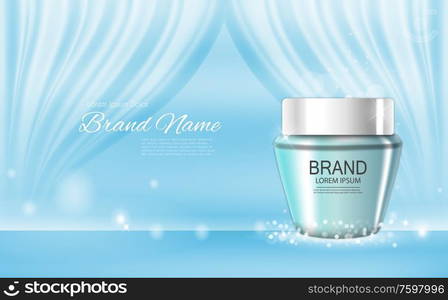 Design Cosmetics Product Template for Ads or Magazine Background. 3D Realistic Vector Iillustration. EPS10. Design Cosmetics Product Template for Ads or Magazine Background. 3D Realistic Vector Iillustration