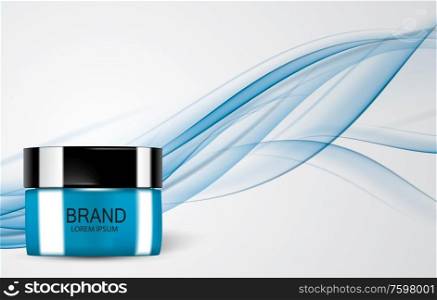 Design Cosmetics Product Template for Ads or Magazine Background. 3D Realistic Vector Iillustration. EPS10. Design Cosmetics Product Template for Ads or Magazine Background. 3D Realistic Vector Iillustration
