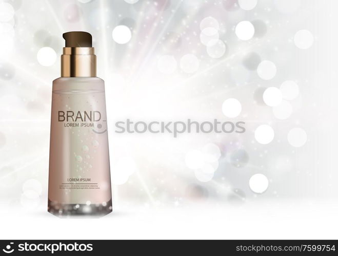 Design Cosmetics Product Template for Ads or Magazine Background. 3D Realistic Vector Iillustration. EPS10. Design Cosmetics Product Template for Ads or Magazine Background. 3D Realistic Vector Iillustration