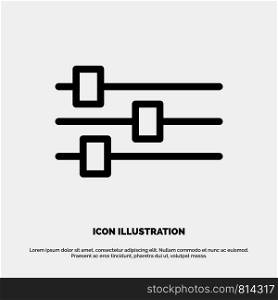 Design, Edit, Tool Line Icon Vector