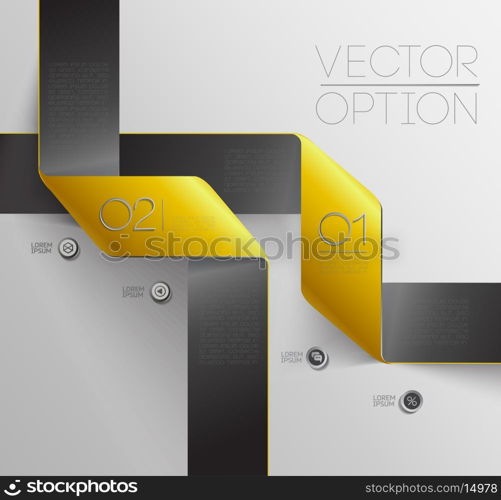 Design elements for options/ vector sample options