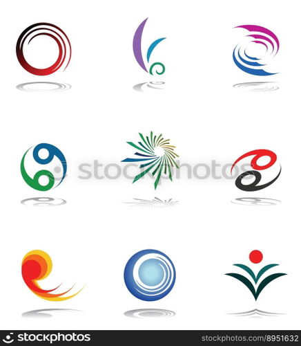 Design elements set vector image