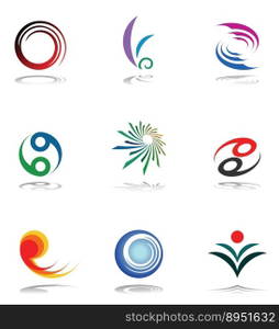 Design elements set vector image