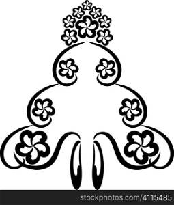 Design floral tattoo symbol for your design