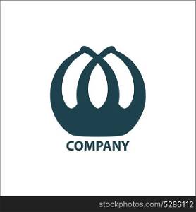 Design geometric logo for company on a white background