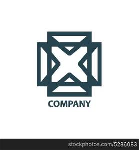 Design geometric logo for company ona white background