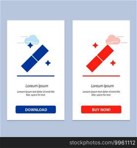 Design, Graphic, Tool  Blue and Red Download and Buy Now web Widget Card Template