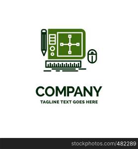 design, Graphic, Tool, Software, web Designing Flat Business Logo template. Creative Green Brand Name Design.