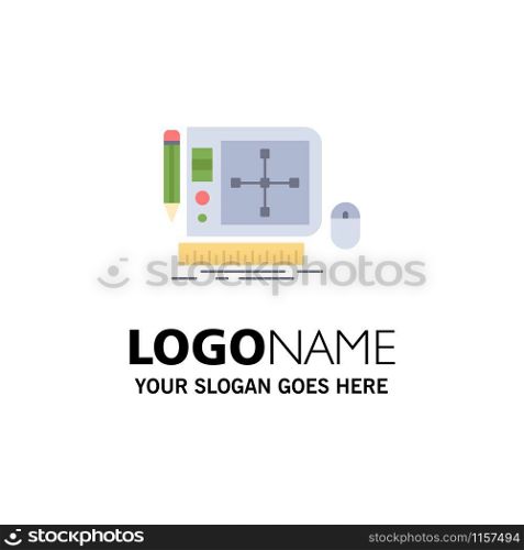design, Graphic, Tool, Software, web Designing Flat Color Icon Vector