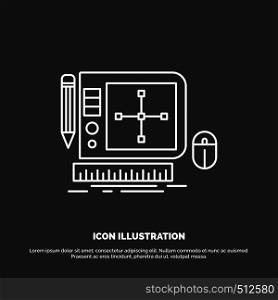 design, Graphic, Tool, Software, web Designing Icon. Line vector symbol for UI and UX, website or mobile application. Vector EPS10 Abstract Template background