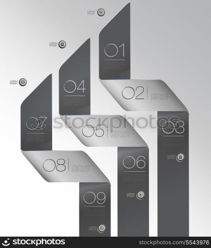 Design gray elements for options/ vector