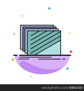 Design, layer, layout, texture, textures Flat Color Icon Vector