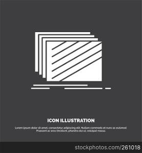 Design, layer, layout, texture, textures Icon. glyph vector symbol for UI and UX, website or mobile application