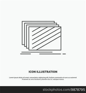 Design, layer, layout, texture, textures Icon. Line vector gray symbol for UI and UX, website or mobile application. Vector EPS10 Abstract Template background