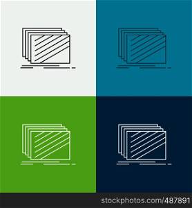 Design, layer, layout, texture, textures Icon Over Various Background. Line style design, designed for web and app. Eps 10 vector illustration. Vector EPS10 Abstract Template background
