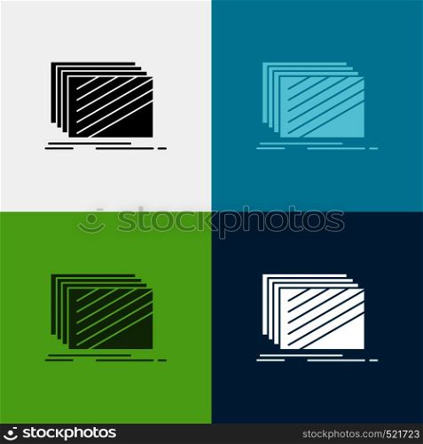 Design, layer, layout, texture, textures Icon Over Various Background. glyph style design, designed for web and app. Eps 10 vector illustration. Vector EPS10 Abstract Template background