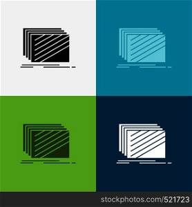 Design, layer, layout, texture, textures Icon Over Various Background. glyph style design, designed for web and app. Eps 10 vector illustration. Vector EPS10 Abstract Template background