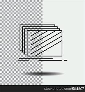 Design, layer, layout, texture, textures Line Icon on Transparent Background. Black Icon Vector Illustration. Vector EPS10 Abstract Template background