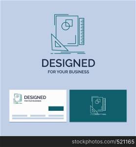 Design, layout, page, sketch, sketching Business Logo Line Icon Symbol for your business. Turquoise Business Cards with Brand logo template. Vector EPS10 Abstract Template background