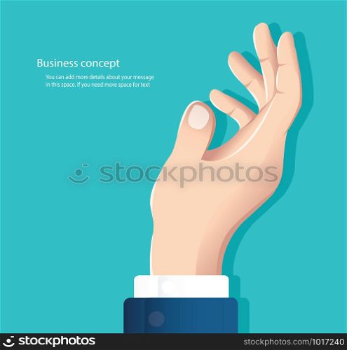 design of free hand rise up, hand up vector illustration