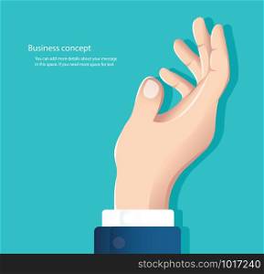 design of free hand rise up, hand up vector illustration