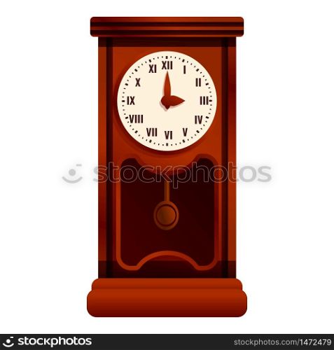 Design pendulum clock icon. Cartoon of design pendulum clock vector icon for web design isolated on white background. Design pendulum clock icon, cartoon style