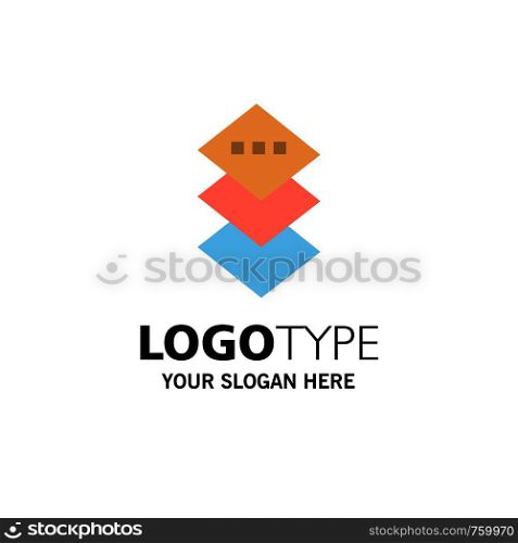 Design, Plane, Square Business Logo Template. Flat Color