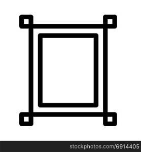 design rectangular frame, icon on isolated background