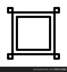 design square frame, icon on isolated background