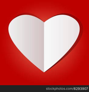 Design Template. Heart for Valentines Day Background