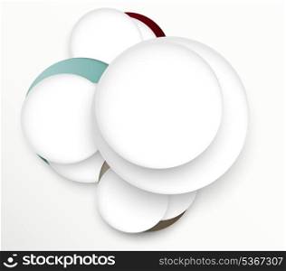 Design template with circles. Abstract illustration
