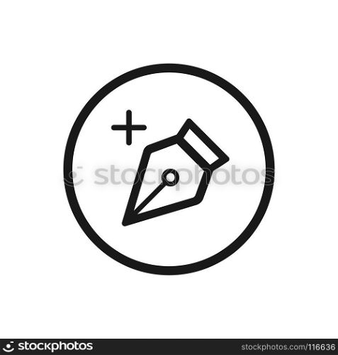 Design tool line icon on a white background. Vector illustration